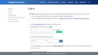 
                            8. Log in - Anaplan