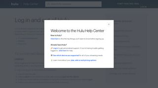 
                            6. Log in and out of Hulu - help.hulu.com