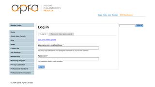 
                            9. Log in | APRA Canada