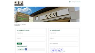 
                            2. Log in - ARM Investment Center