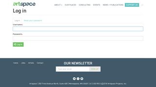 
                            3. Log in | Artspace