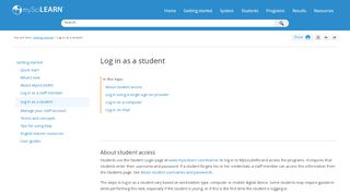 
                            8. Log in as a student - Scientific Learning