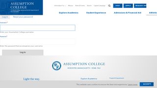 
                            1. Log in | Assumption College