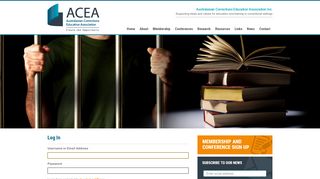 
                            7. Log In | Australasian Corrections Education Association Inc.