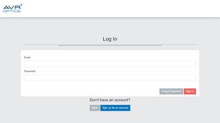 
                            4. Log In - AVR Optics