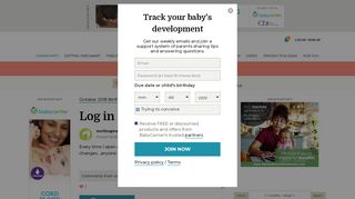 
                            4. Log in - BabyCenter