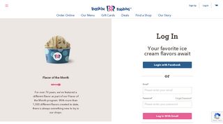 
                            4. Log In | Baskin-Robbins