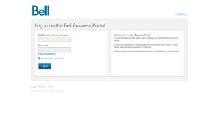 
                            8. Log in - Bell Canada