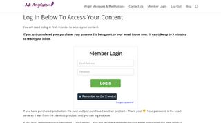 
                            1. Log In Below To Access Your Content - Ask-Angels.com ...