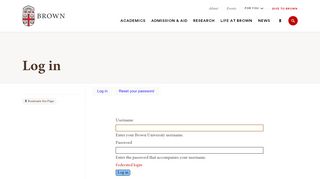 
                            4. Log in | Brown University