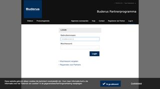 
                            4. Log in - Buderus Partnerprogramma