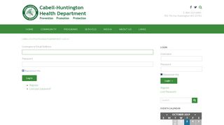 
                            3. Log In - Cabell-Huntington Health Department