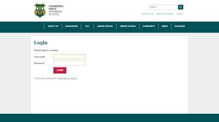 
                            2. Log in – Canberra Girls Grammar School