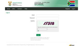 
                            2. Log in - Central Supplier Database - CSD