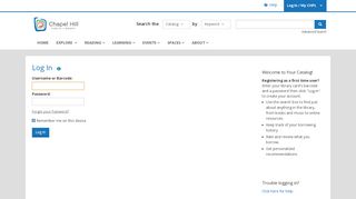 
                            8. Log In | Chapel Hill Public Library | BiblioCommons