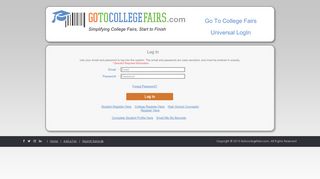 
                            4. Log In - College Fair Registration - GoToCollegeFairs.com