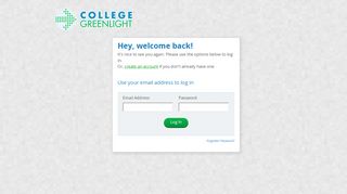 
                            5. Log In - College Greenlight