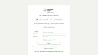 
                            6. Log in | Common Sense Education