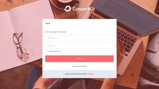 
                            2. Log In - ConvertKit