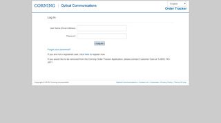 
                            5. Log In - Corning