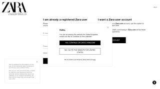 
                            1. LOG IN / CREATE ACCOUNT - ZARA United Kingdom - Official ...