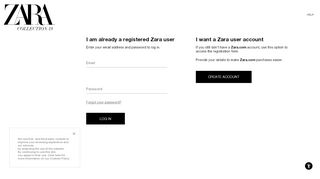 
                            4. LOG IN / CREATE ACCOUNT - ZARA United States - Official ...