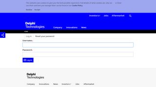 
                            5. Log in | Delphi Technologies