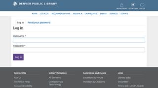 
                            4. Log in | Denver Public Library