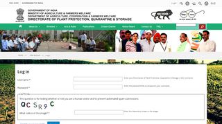 
                            1. Log in | Directorate of Plant Protection, Quarantine ...