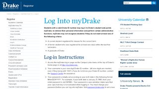 
                            1. Log In - Drake University