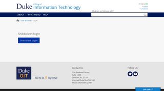 
                            1. Log in | Duke University OIT