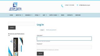 
                            1. Log in | ETDP SETA