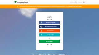 
                            4. Log In - Everydayhero