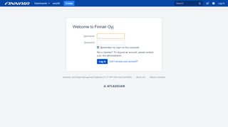 
                            3. Log in - Finnair Oyj - System Dashboard - JIRA