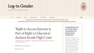 
                            2. Log-in Gender | An Online Portal for Educators