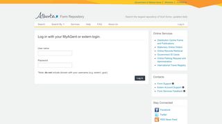 
                            2. Log in - Government of Alberta