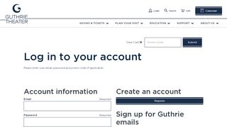 
                            5. Log In | Guthrie Theater