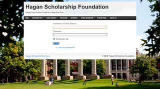 
                            2. Log In | Hagan Scholarship Foundation