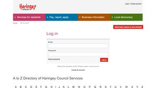 
                            2. Log in | Haringey Council