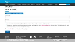 
                            5. Log In - Imperial College Union