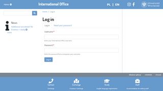 
                            2. Log in | International Office