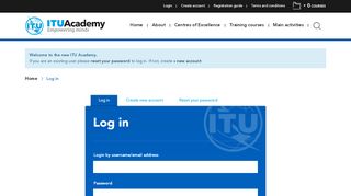 
                            9. Log in | ITU Academy