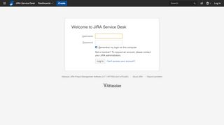 
                            1. Log in - JIRA Service Desk