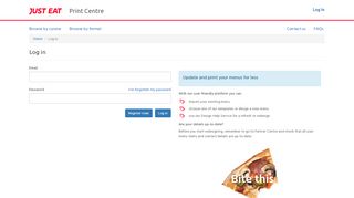 
                            1. Log in | Just Eat Print Centre