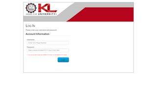 
                            1. Log In - K L University