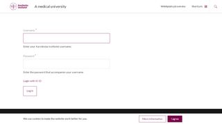 
                            2. Log in | Karolinska Institutet