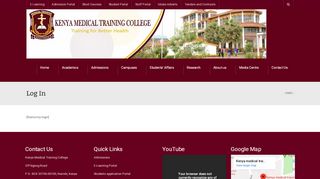 
                            1. Log In | Kenya Medical Training College