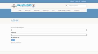 
                            2. Log In - Kerala Water Authority