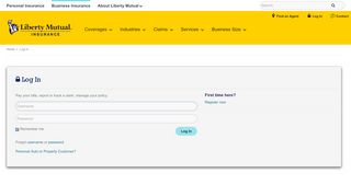 
                            8. Log In | Liberty Mutual