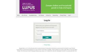 
                            4. Log In - Lupus Foundation MDV
